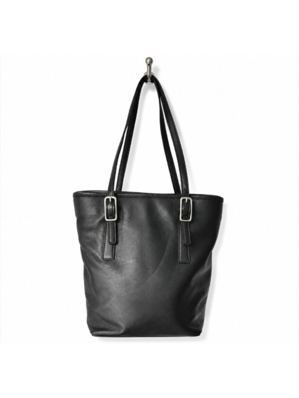 Coach Day Tote 9803 Black Glove Tanned Leather Tote Bag USA NWT Vintage Rare